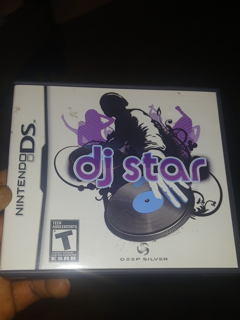Nintendo DS DJ Star White & Purple Game Case